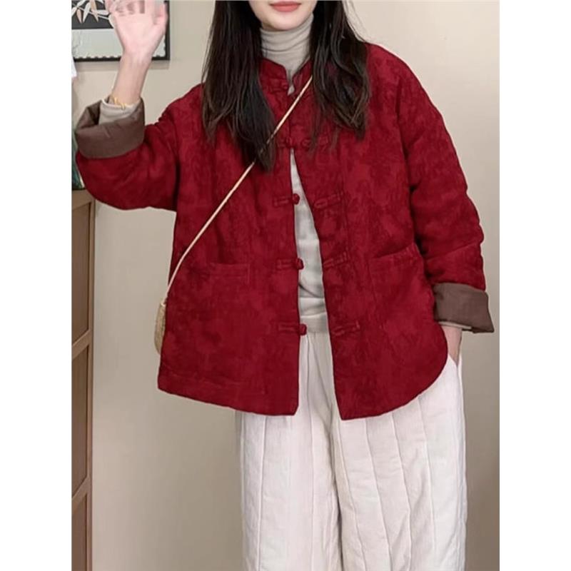 超好看新年红色外套女春秋