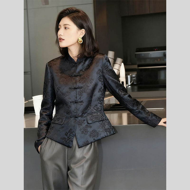 气质高端独特新中式唐装复古上衣