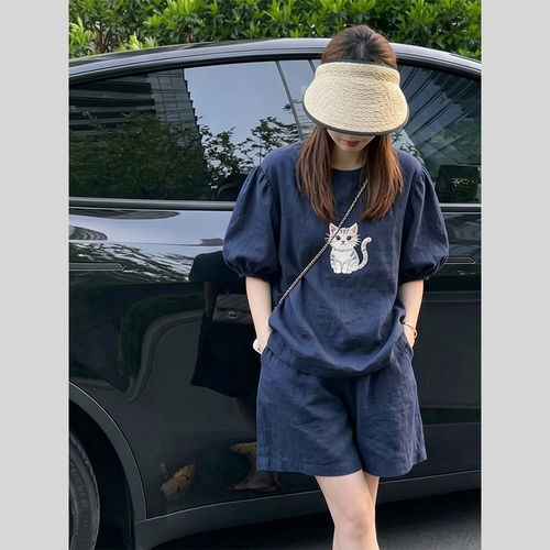 2026夏季新款大码短裤两件套