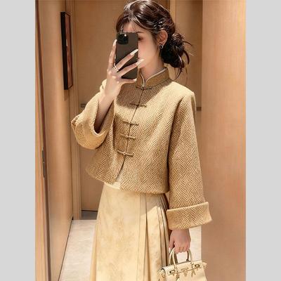 秋冬新中式国风外套马面裙两件套