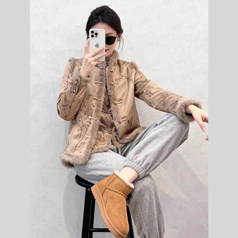 新中式女装深冬装搭配一整套国风印花盘扣马甲上衣两件套装,女装/女士精品,大码套装,淘宝优惠券,粉丝福利购,淘宝优惠卷