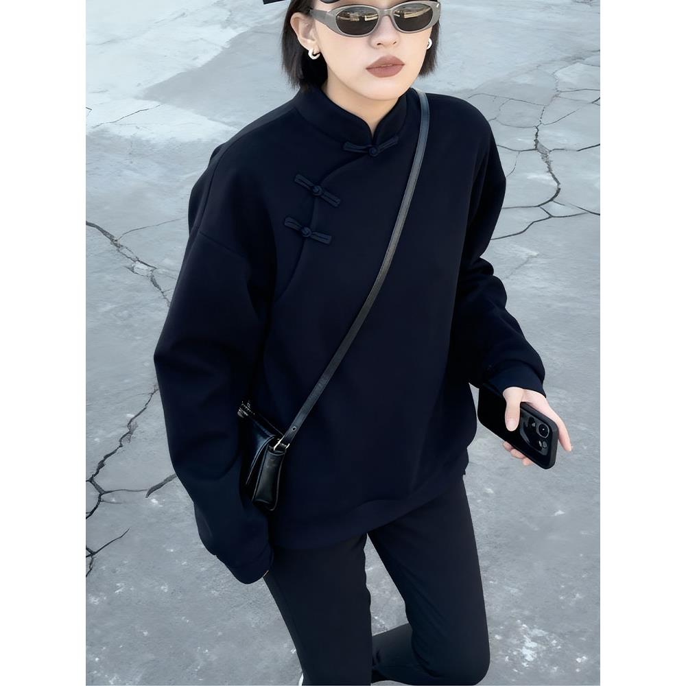 新中式禅意国风卫衣外套秋季新款