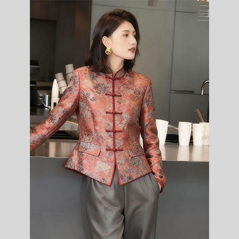 高端漂亮新中式女唐装复古上衣