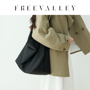 FREE VALLEY/自由谷【秋季新款】休闲松弛感托特包单肩极简风包包