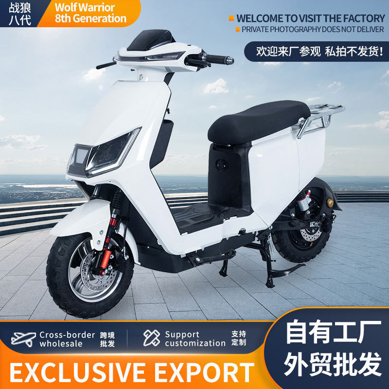 跨境出口电动车电摩战狼八代双人电动自行车电动摩托车外贸