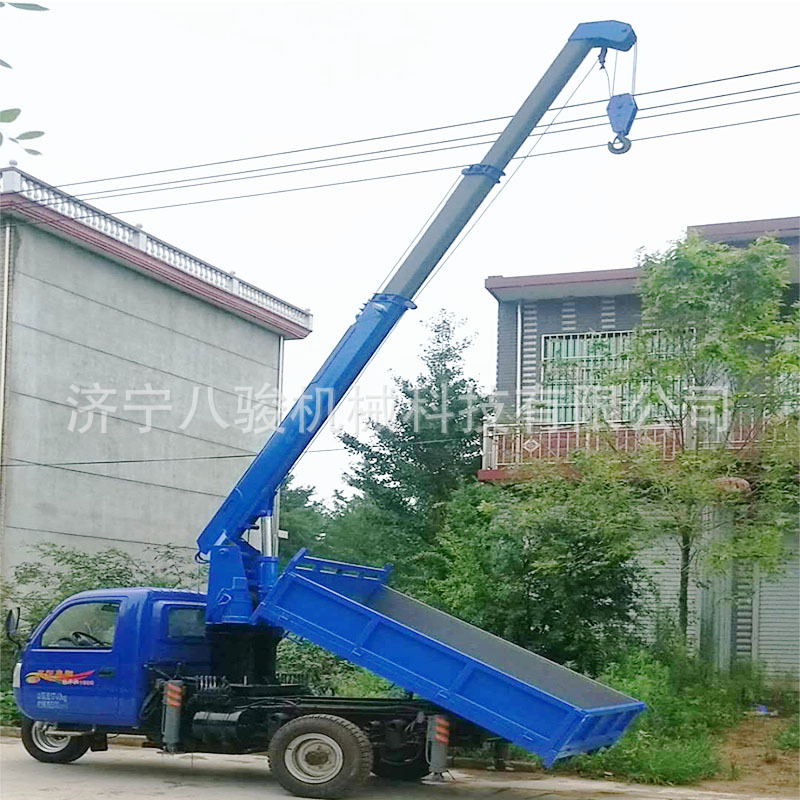 贵州三轮车吊机 定 做背树移树三轮随车吊 吊树小型直臂吊车3吨