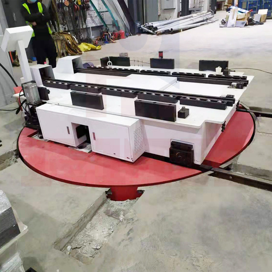 360°转盘车 车间转运换轨车 蓄电池供电式地平车 可升降可防爆