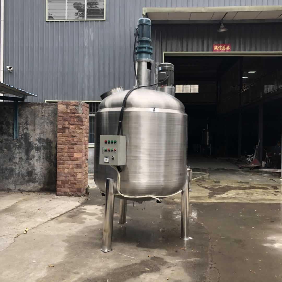 1500升不锈钢有机硅油搅拌罐脱模剂搅拌桶工业胶水热熔胶反应釜