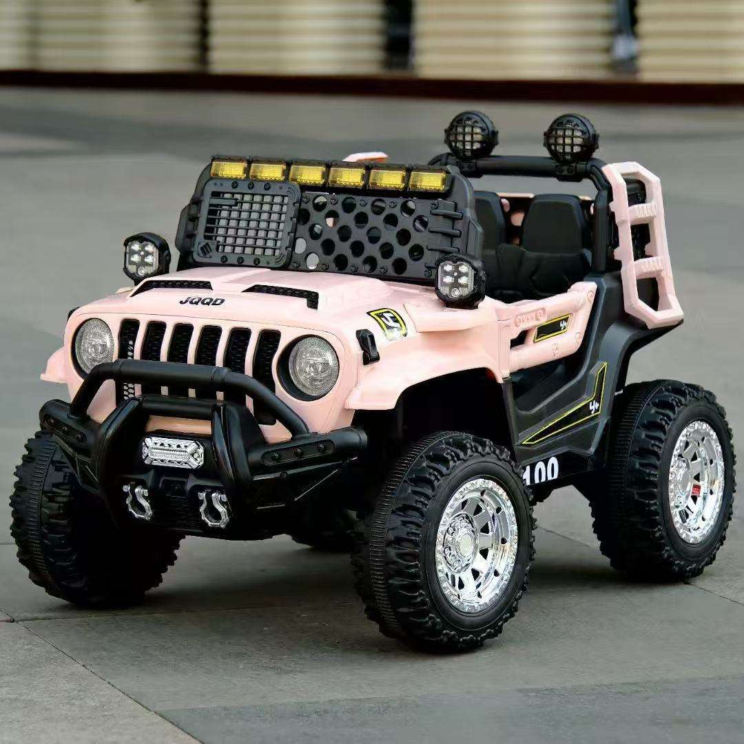 儿童电动车四轮越野车1-6岁男孩宝宝可坐双人四驱动充电汽车大号