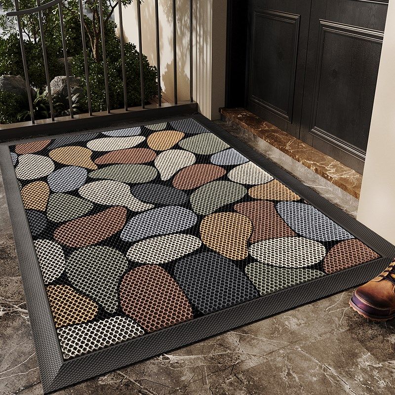 鹅软石入户门地垫玄关大门口进门C脚垫防滑除尘耐磨弹力地毯室外,居家布艺,入户地垫,淘宝优惠券,粉丝福利购,淘宝优惠卷
