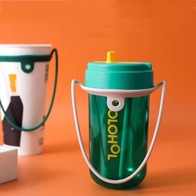 硅胶奶茶杯套提手杯绑杯带手提带