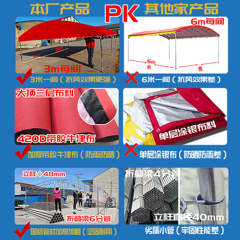 户外流动酒席帐篷包桌帐Q篷喜棚婚庆餐饮帐篷农村红白喜事帐篷客