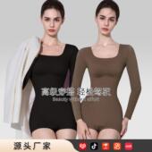 抗菌瘦身收腹塑身衣美体塑型强压束身衣三排三扣设计连体塑身衣