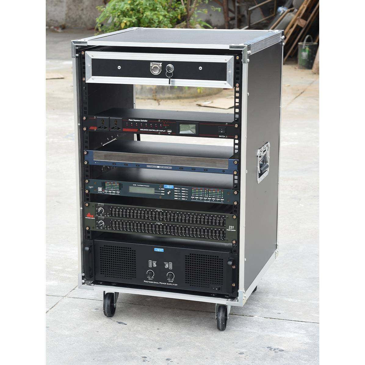 简易专业一个也可定制8U12U16U航空箱机柜功放柜家用演出户外