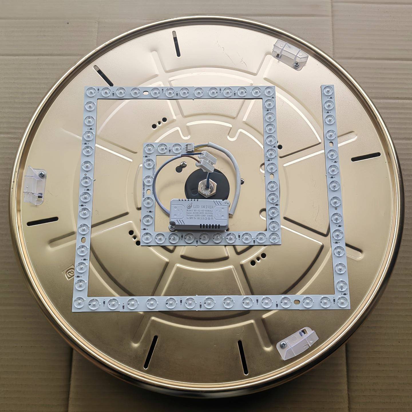 方形灯芯风扇灯led灯芯替换吸顶灯片灯板吊扇灯灯盘灯带三色变光