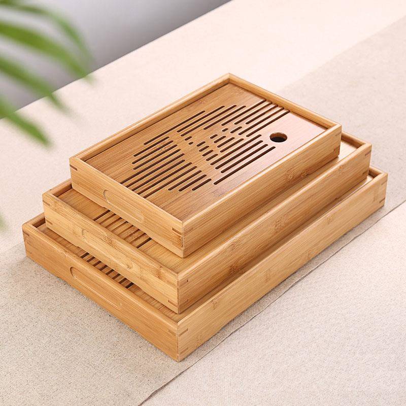 小号功夫茶具托 托盘家用竹制茶海茶托 托迷你干泡茶台现代简约竹