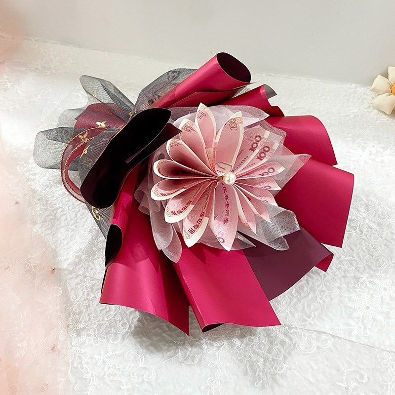 手工DIY有钱花花束成品花壳材料包半成品创意练功券生日礼物表白