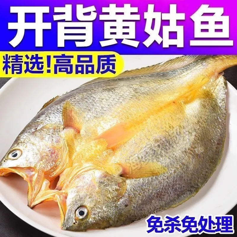 宁德霞浦开背大黄鱼黄花鱼免洗海黄鱼鲞干货独立真空包装生鲜海鲜