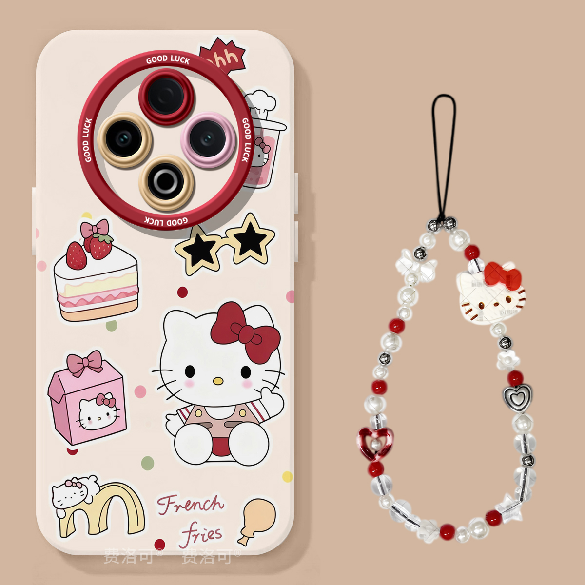 卡通牛仔凯蒂适用vivoy300pro+手机壳新款vivox200pro保护套x200s系列x100i液态全包pro镜头防摔女90好看y500