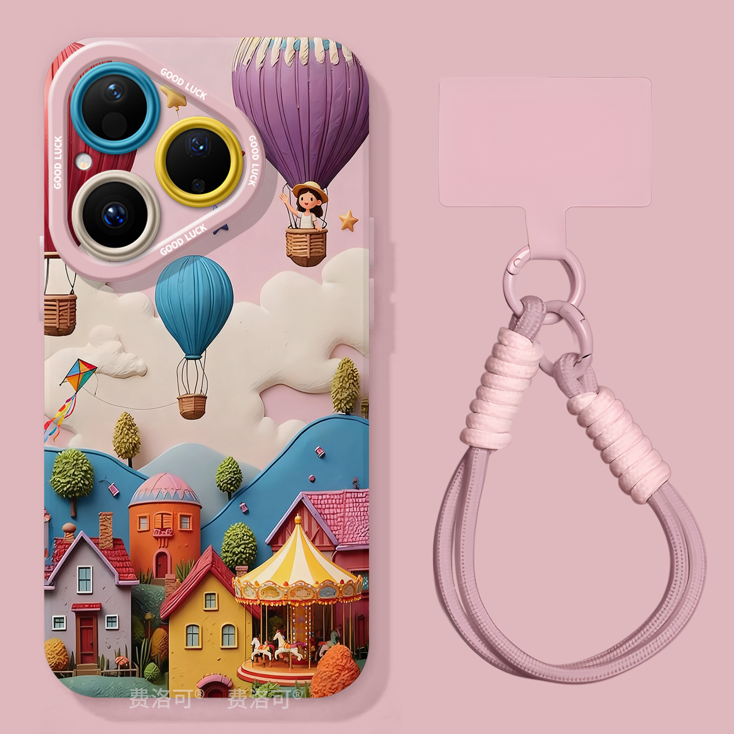 油画小镇适用华为Pura80手机壳Pura70pro套p60pro+新款p50硅胶p40保护p7o加p30好看p20高级外壳系列p70ultra