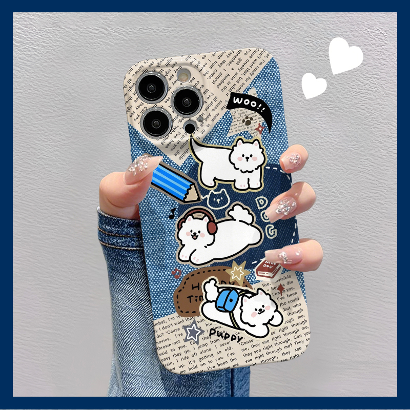 学习萨摩耶适用苹果华为vivo小米oppo红米荣耀一加iPhone16手机壳15promax菲林14夏i13新款12女mate70pro趣味