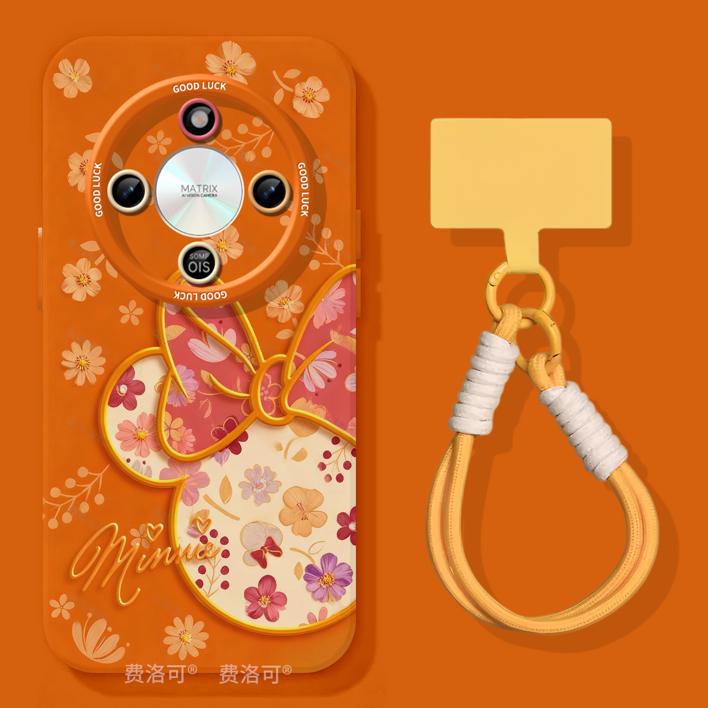 碎花米妮适用荣耀X70手机壳X60竞速版X50pro套x5o叉x30液态硅胶保护honor华为全包x20se高级x40镜头i