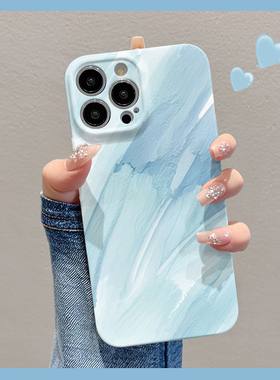 拼色油彩适用苹果华为vivo小米oppo红米荣耀一加iPhone16手机壳15promax菲林14趣味i13新款12女mate70pro清新