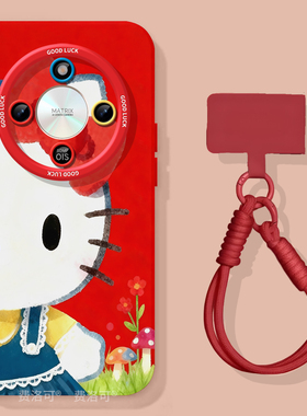 红色kt适用荣耀X70手机壳X60竞速版X50pro套x5o叉x30液态硅胶保护honor华为全包x20se高级x40镜头i马年