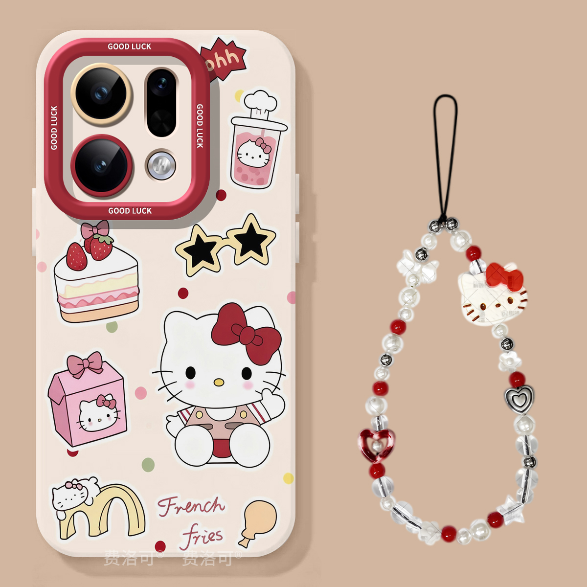 牛仔凯蒂适用oppofindx9手机壳女findx9pro高级感findx8ultra全包8s男款x8por小众外壳x7挂绳0pp0软8pro新款