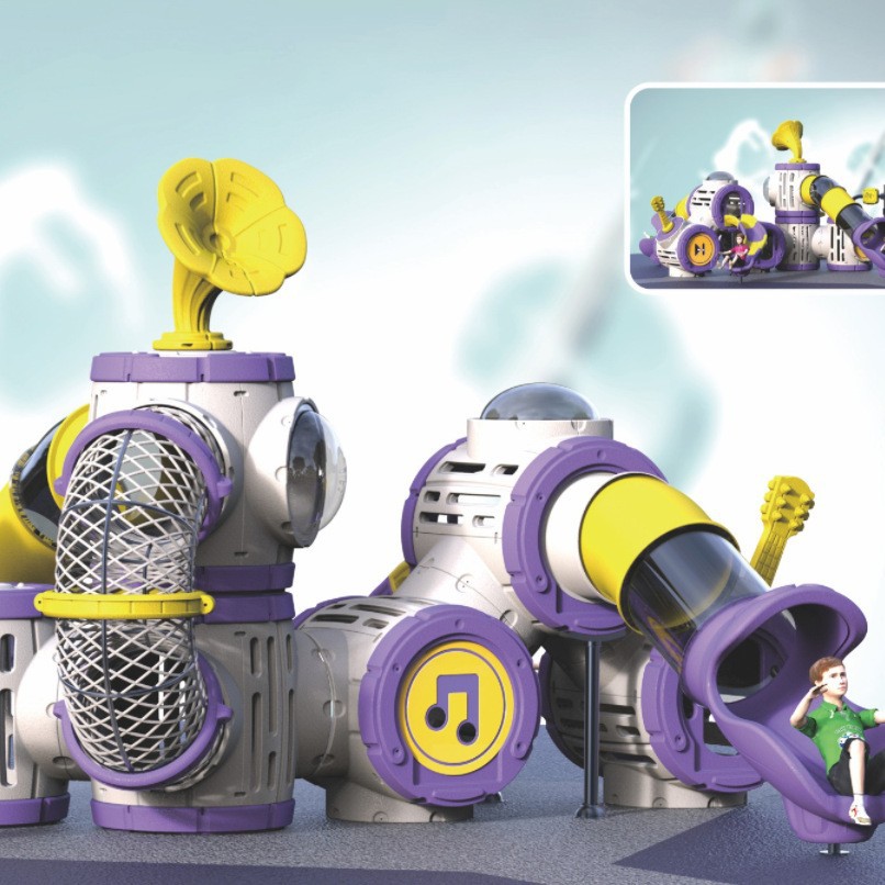 幼儿园小博士滑梯 组合滑梯 儿童室外滑梯 户外游乐设备塑料玩具