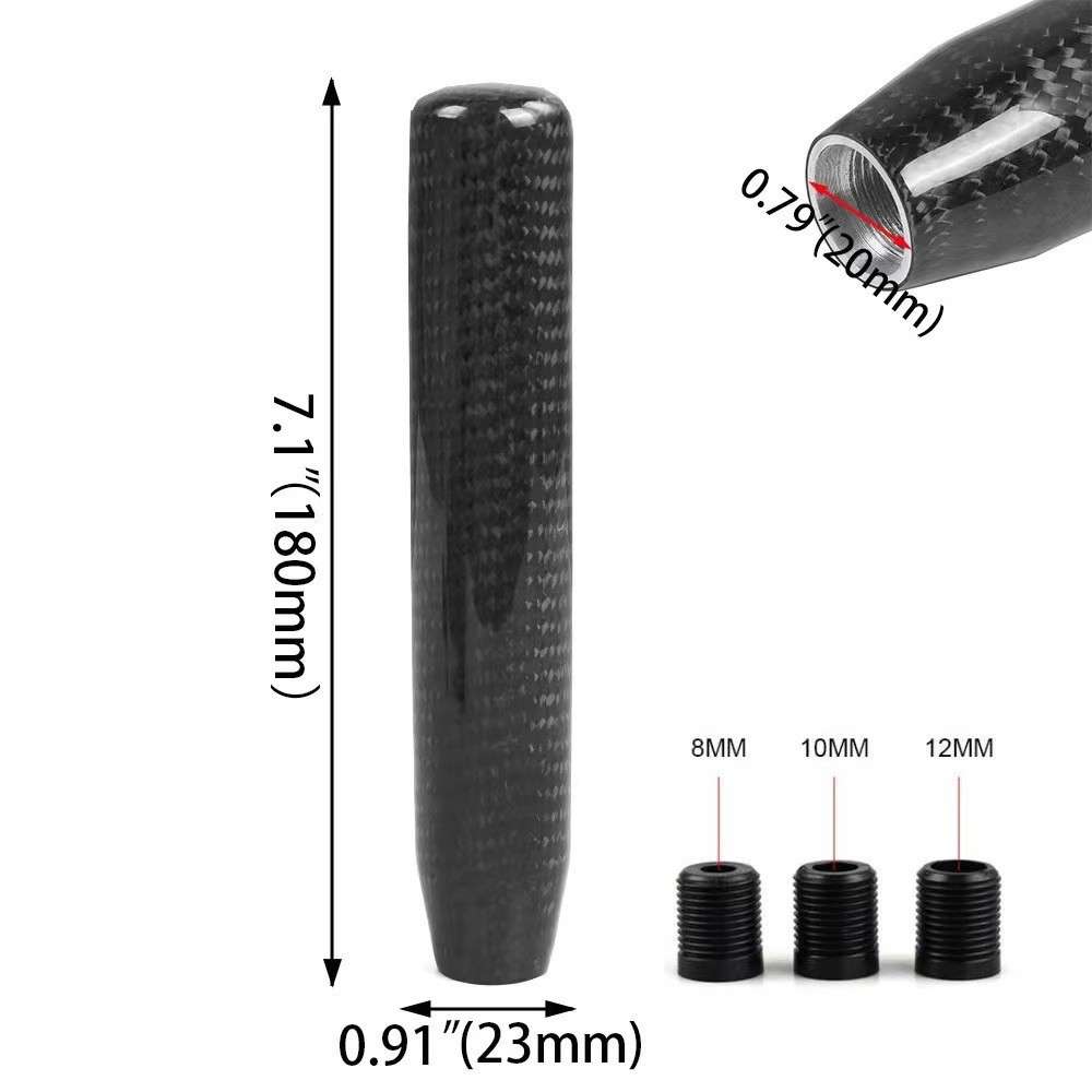汽车配件真碳纤维排挡头金属档把头无限18cm波棍头手动自动波杆头