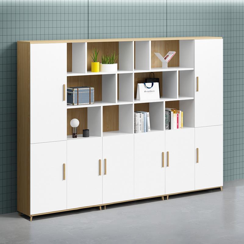 木质文件柜高柜储物柜简约现代资料柜背景柜子收纳柜书柜办公家具