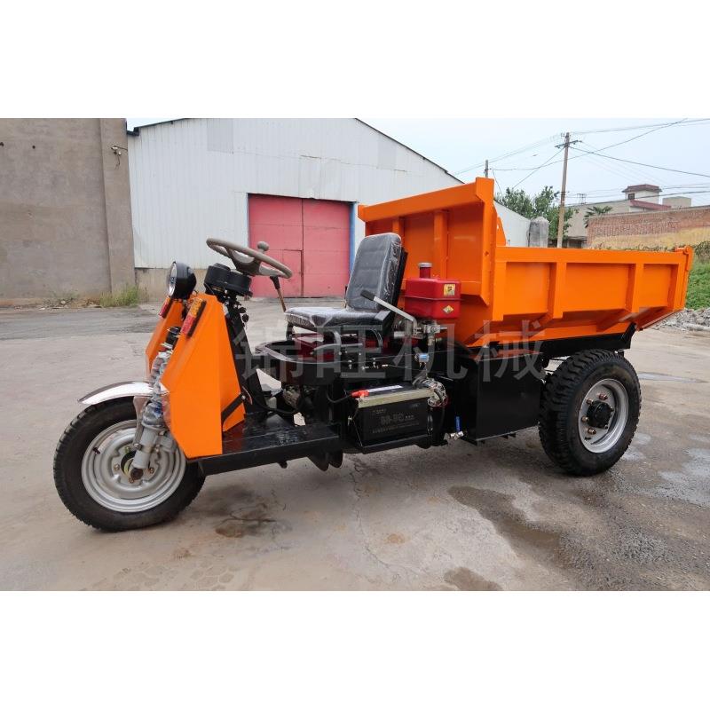 液压自卸式翻斗柴油三轮车 矿用 工地拉货王 动力强劲