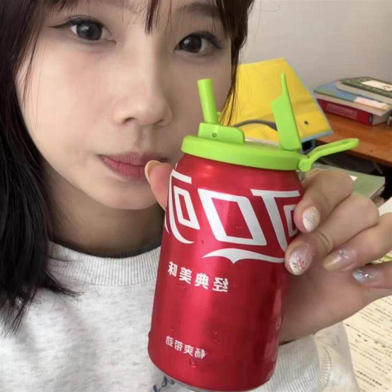 易拉罐盖子创意硅胶防漏吸管杯盖啤酒罐可乐罐防溢出保鲜密封盖