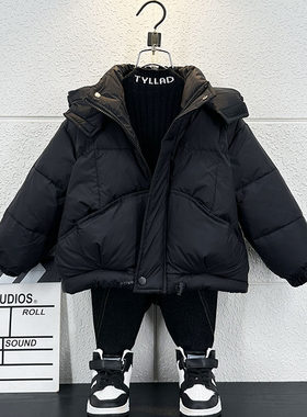 男童羽绒服冬季洋气棉服外套