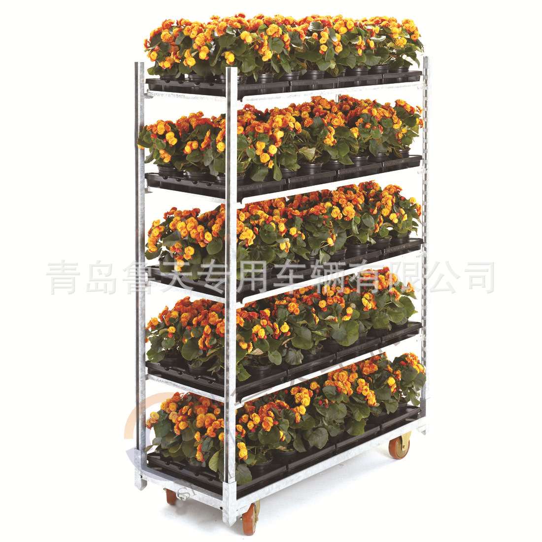 不生锈花架车 移动方便 灵活 供应多层 手推工具车