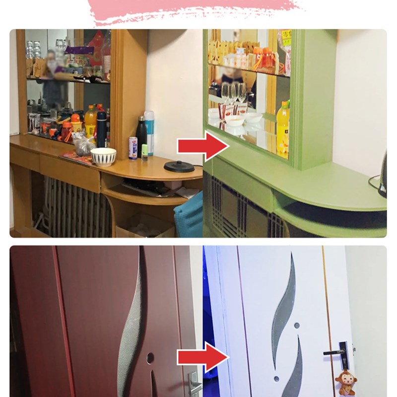 石雁水性木器漆油漆家用旧家具自刷涂料衣柜柜子桌子改色翻新喷漆