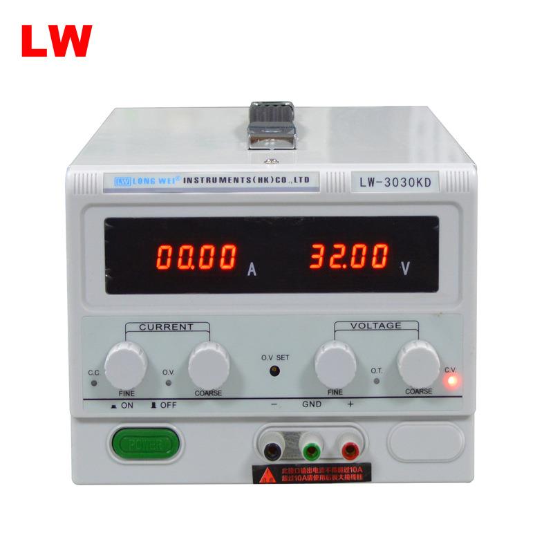 LW3030KD龙威直流稳压开关电源30V30A电镀老化测试LED电源