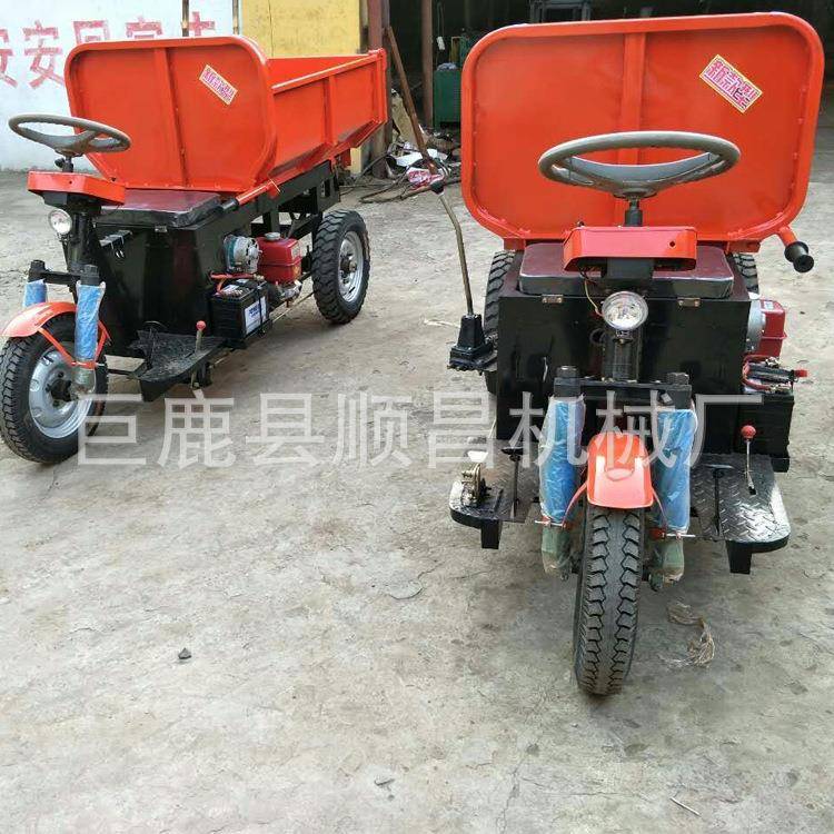 厂家直供建筑工程工地电动三轮车自卸车载重工拉砖拉沙运输三轮车