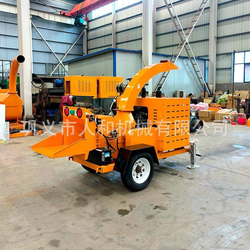 小型可移动树枝粉碎机园林枝条果树藤条碎枝机树枝树杈树叶碎枝机