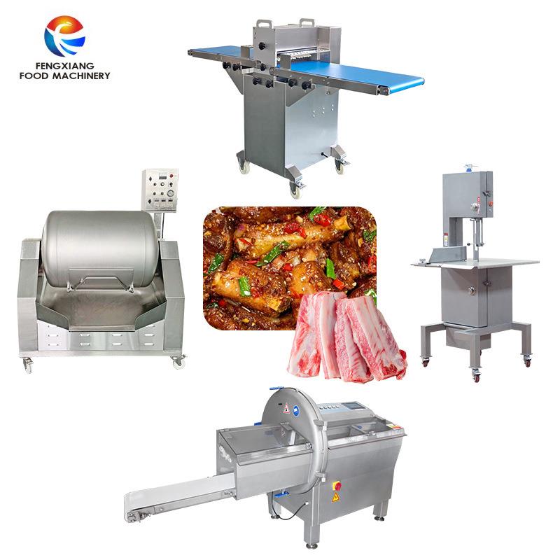 不锈钢食品级全自动进出料鸡腿切块机猪扒切块机商用腊肉切块