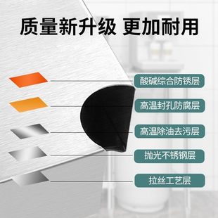置物架 加厚不锈钢可折叠厨房挂墙单层隔板家用阳台加高墙上壁挂式