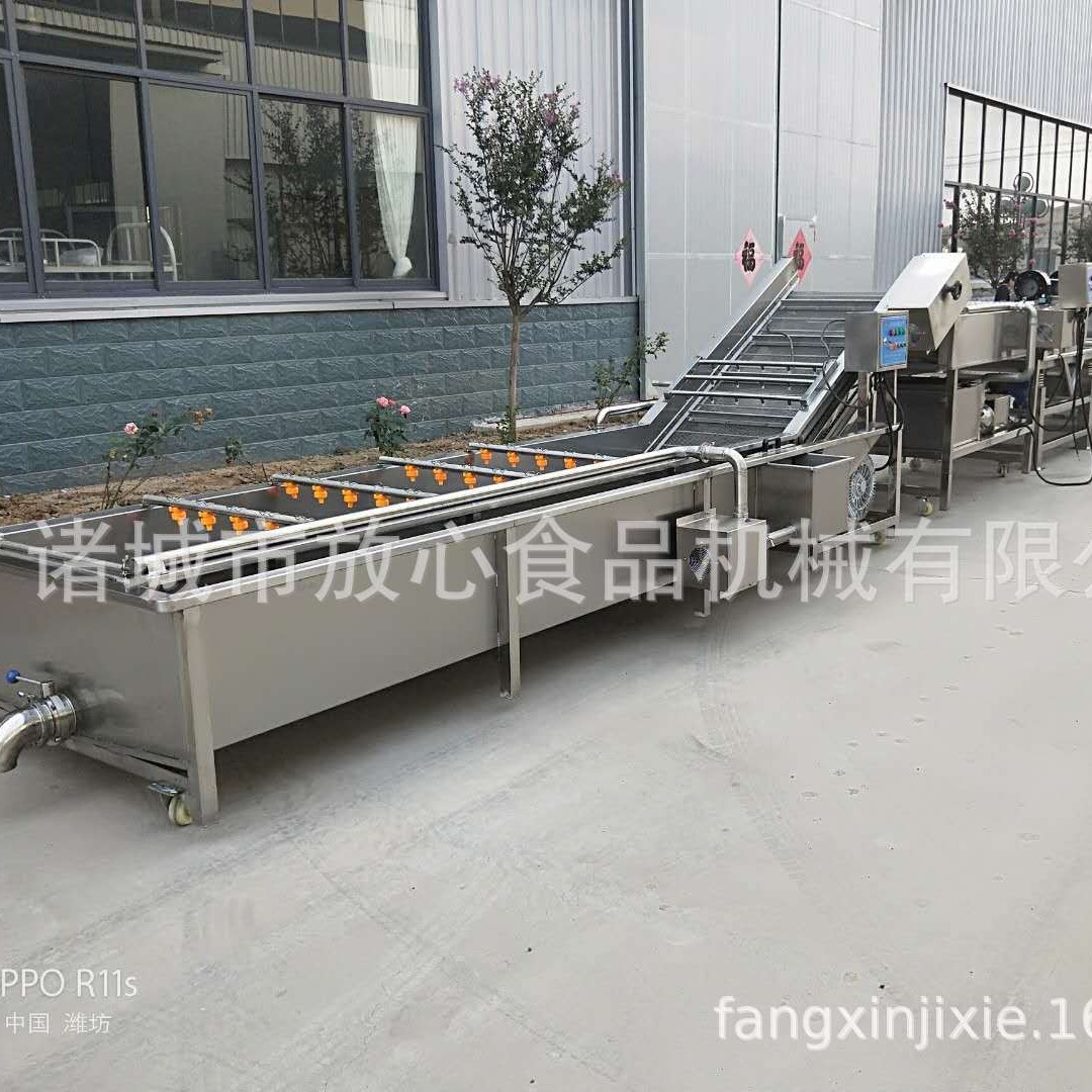 菠菜清洗机全自动高压喷淋气泡清洗机苹果香梨橙子自动清洗机厂家