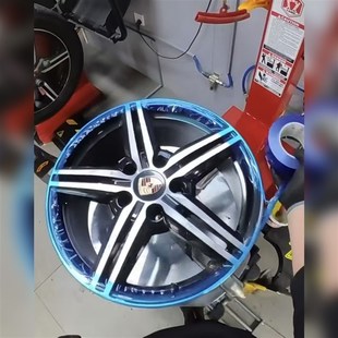 PE蓝膜轮毂轮圈保护膜胶带 五金保 补胎扒胎钢圈安装 防划保护膜Z