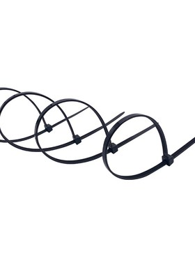 尼龙塑料扎带8*20n0一包 卡扣自锁式捆绑绳 固定器黑色白色扎丝强