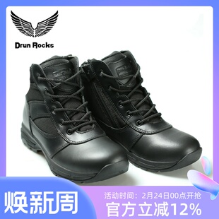 君洛克D13608低帮男户外旅行登山靴秋冬季轻便防滑耐磨靴皮靴