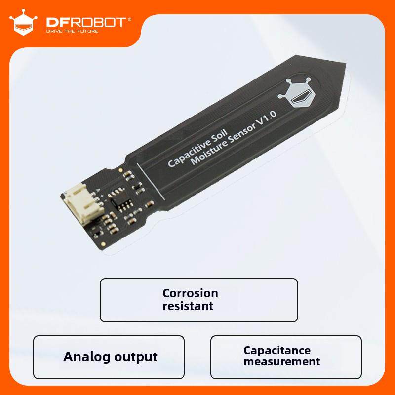 【不易腐蚀】DFRobot电容式土壤湿度传感器模块干湿度检测