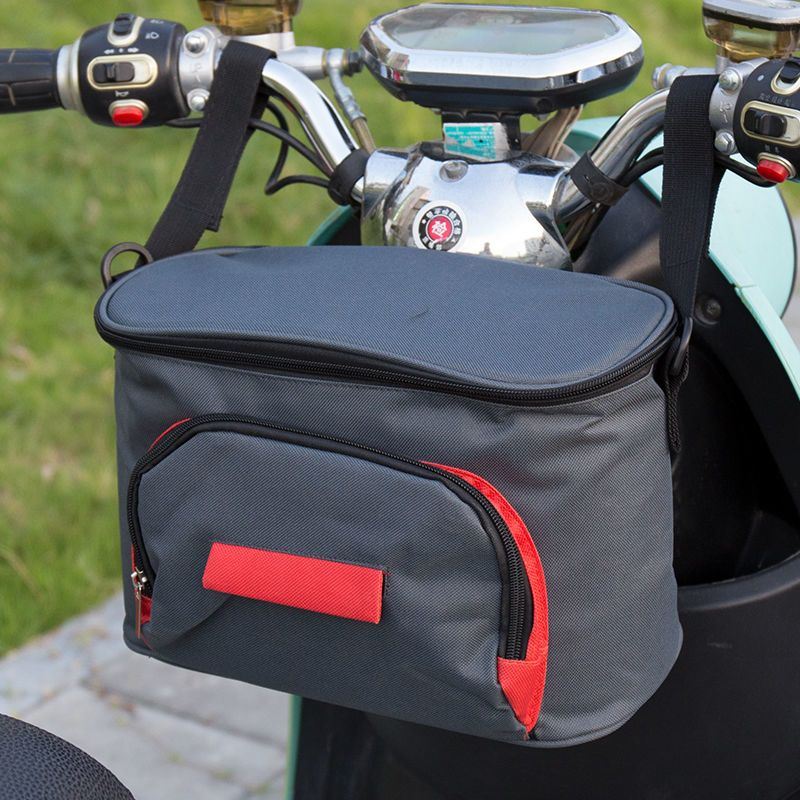 电动车前置袋防雨电瓶车挂包自行车悬挂防水储物袋车头收纳置物袋