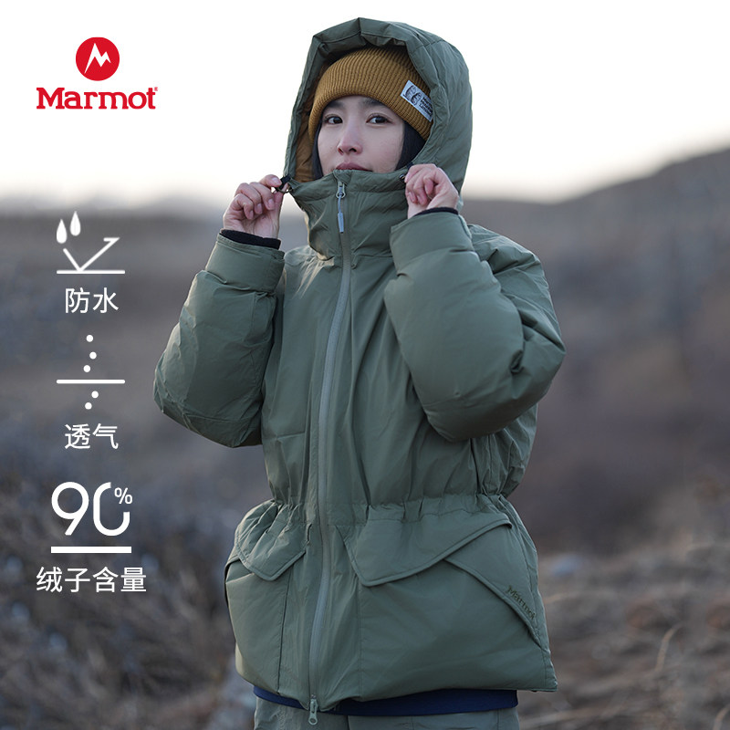 MARMOT土拨鼠迪马羽绒服派克大衣