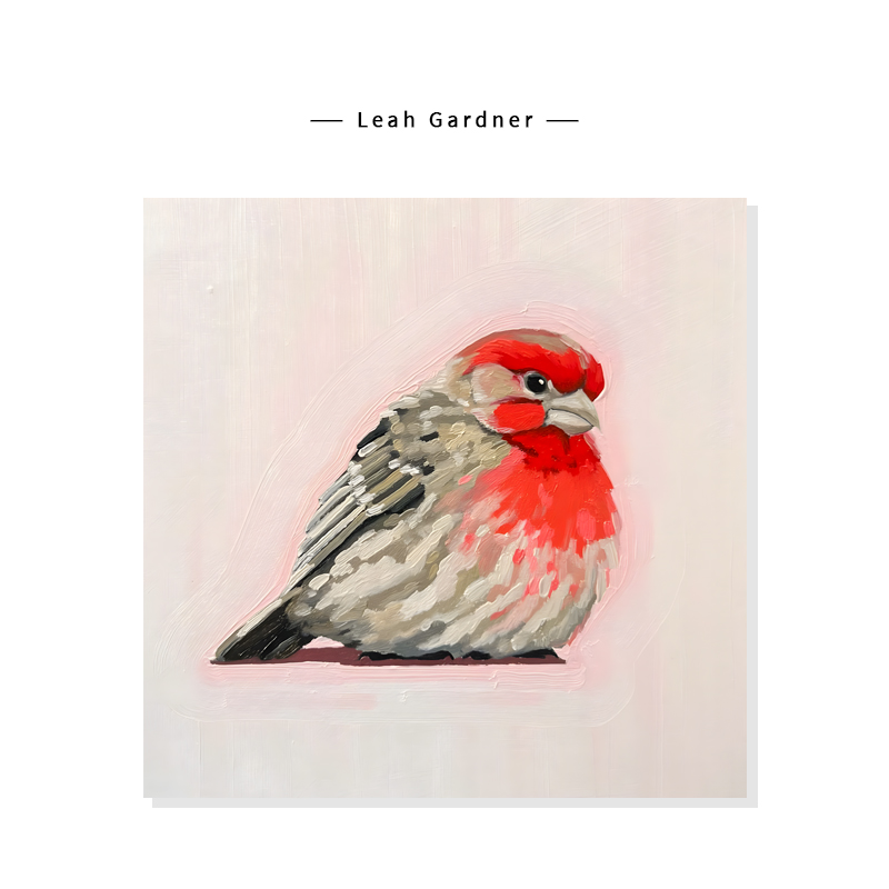 【Leah Gardner】清新治愈系小鸟简约奶油风复刻艺术装饰挂画芯